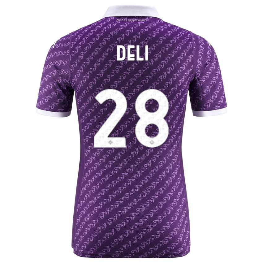 Hombre Camiseta Lapo Deli #28 Violeta 1ª Equipación 2023/24 La Camisa