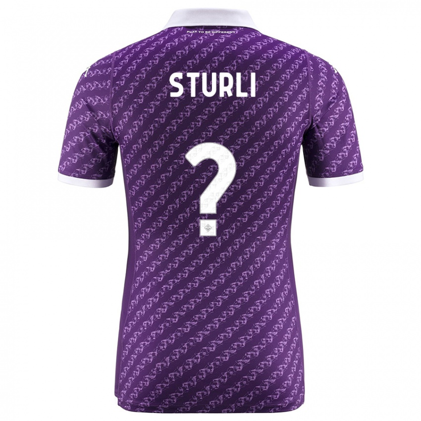 Hombre Camiseta Edoardo Sturli #0 Violeta 1ª Equipación 2023/24 La Camisa