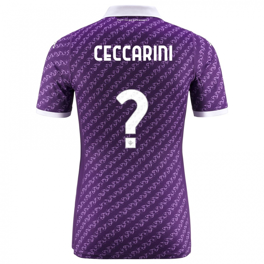 Hombre Camiseta Mattia Ceccarini #0 Violeta 1ª Equipación 2023/24 La Camisa