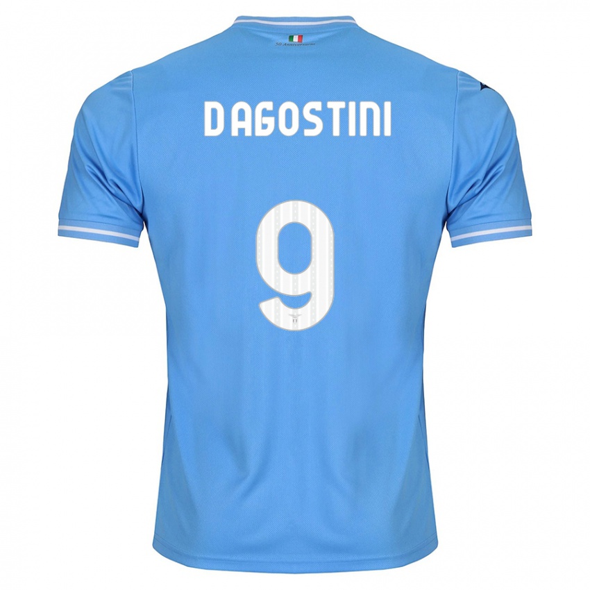 Hombre Camiseta Lorenzo D'agostini #9 Azul 1ª Equipación 2023/24 La Camisa