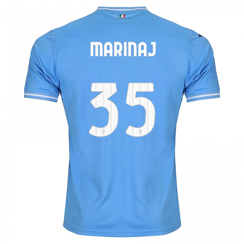 Hombre Camiseta Kledi Marinaj #35 Azul 1ª Equipación 2023/24 La Camisa