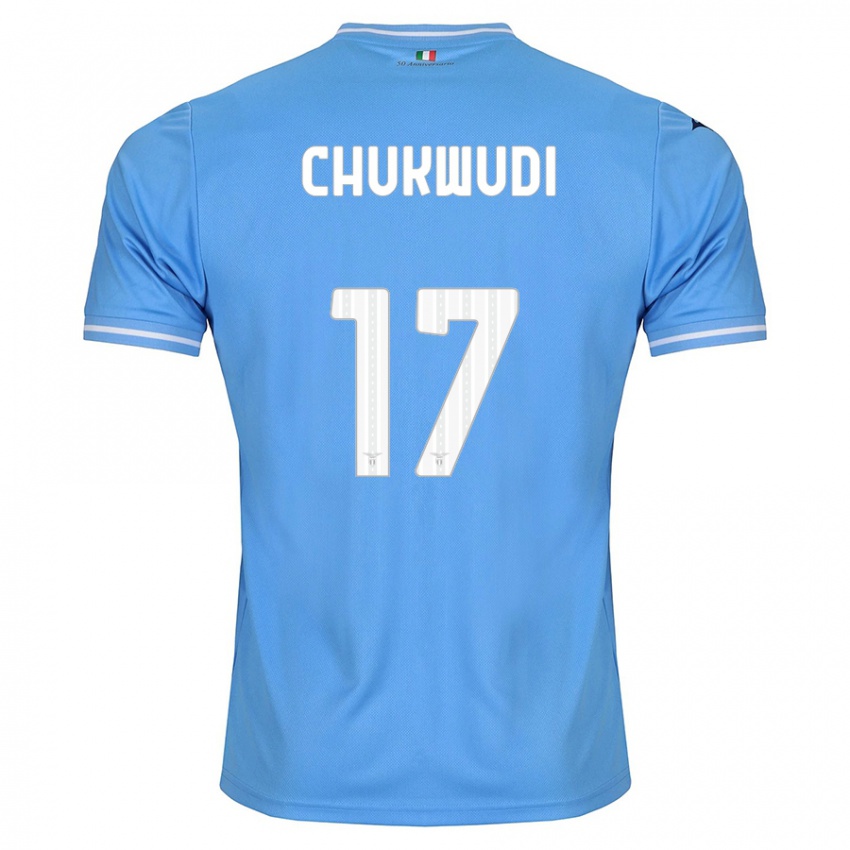 Hombre Camiseta Ogonna Franca Chukwudi #17 Azul 1ª Equipación 2023/24 La Camisa