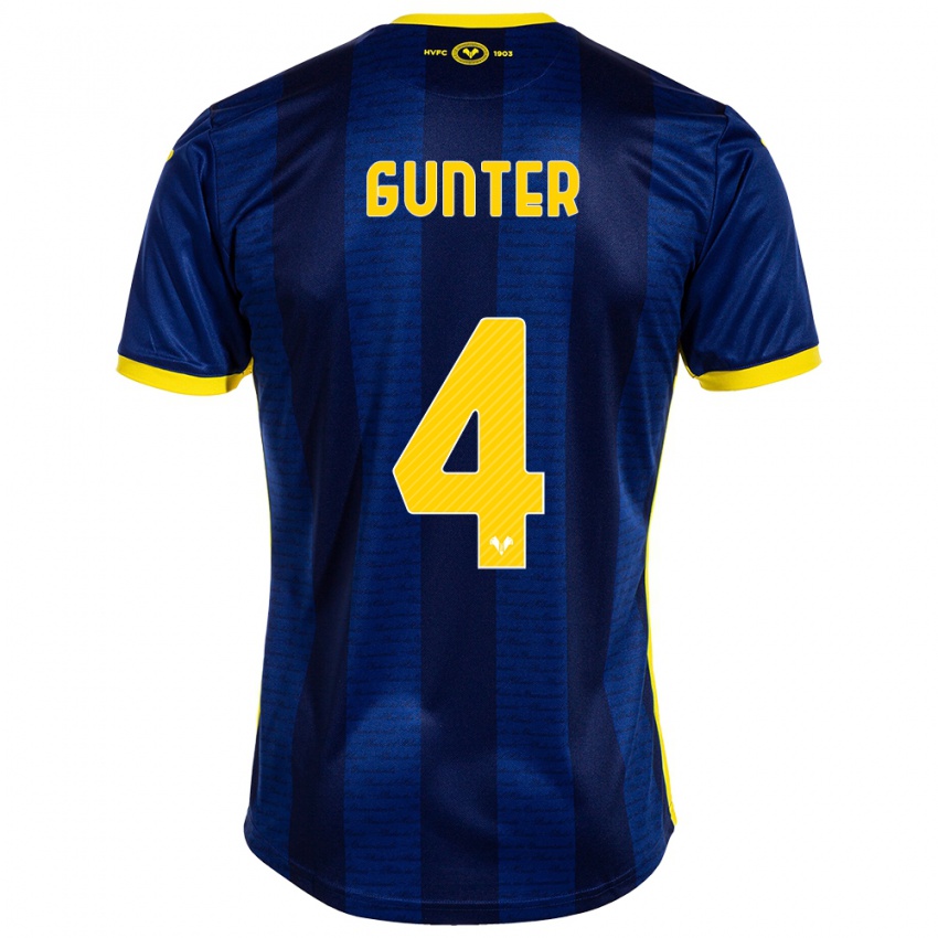 Hombre Camiseta Koray Günter #4 Armada 1ª Equipación 2023/24 La Camisa