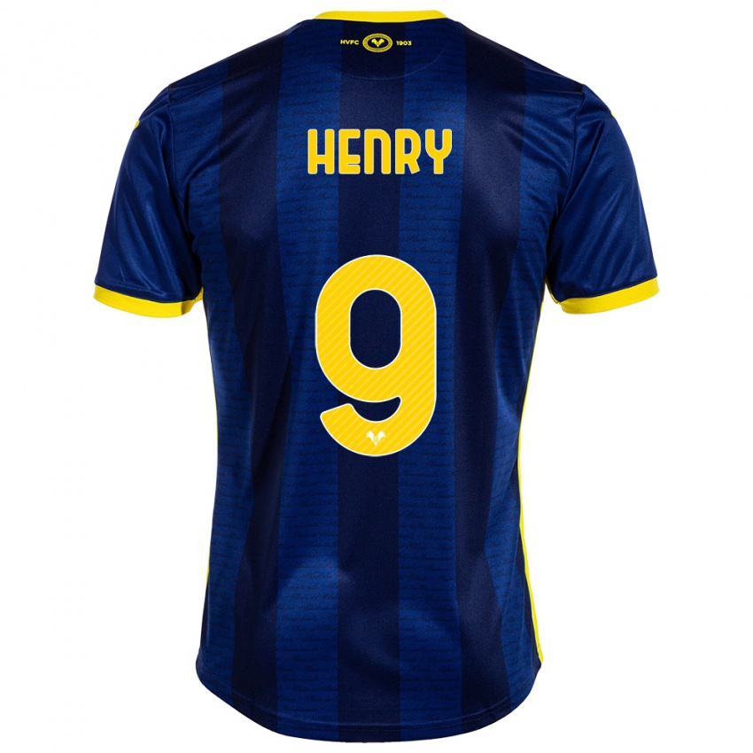 Hombre Camiseta Thomas Henry #9 Armada 1ª Equipación 2023/24 La Camisa