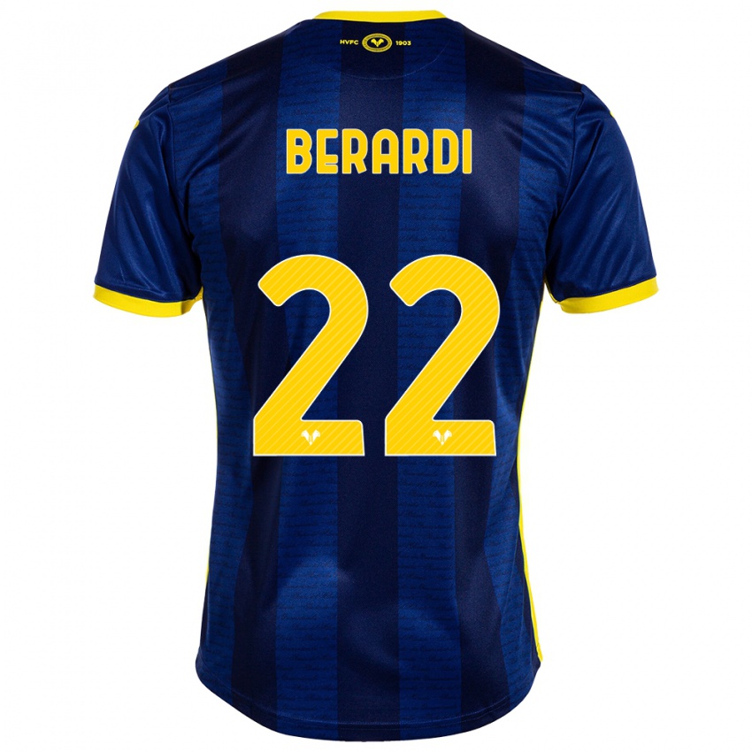 Hombre Camiseta Alessandro Berardi #22 Armada 1ª Equipación 2023/24 La Camisa