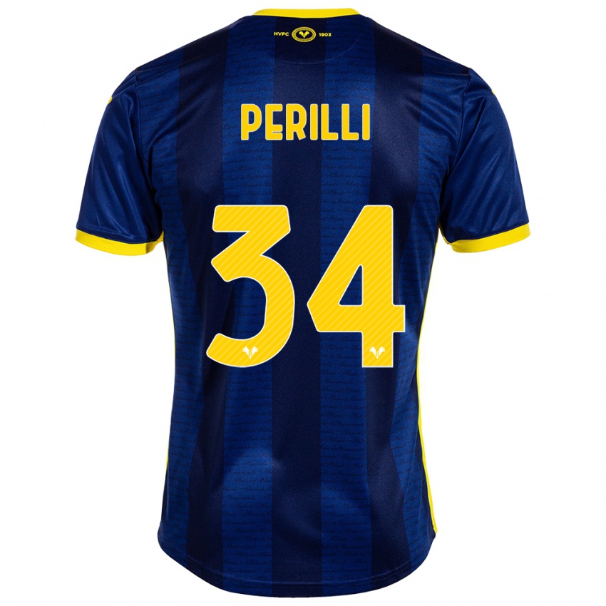 Hombre Camiseta Simone Perilli #34 Armada 1ª Equipación 2023/24 La Camisa