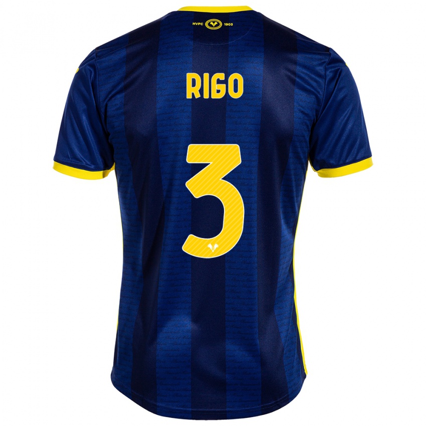 Hombre Camiseta Mattia Rigo #3 Armada 1ª Equipación 2023/24 La Camisa