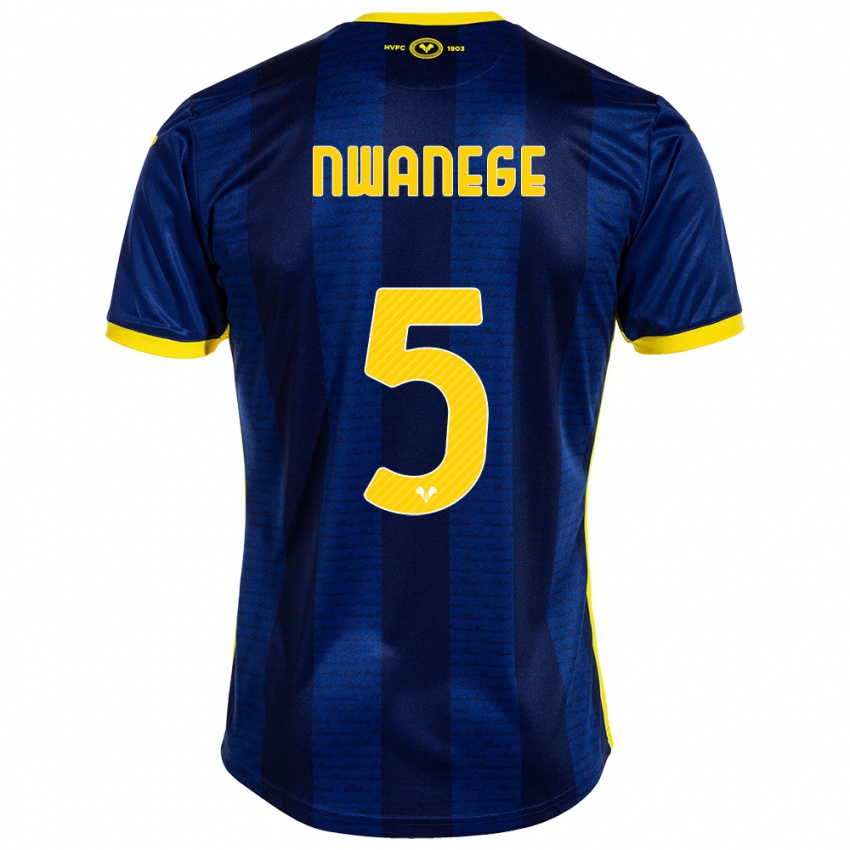 Hombre Camiseta Karlson Nwanege #5 Armada 1ª Equipación 2023/24 La Camisa