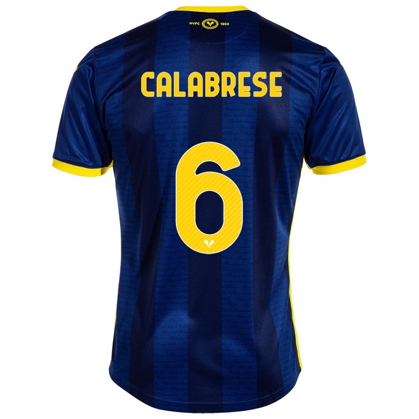 Hombre Camiseta Nicolò Calabrese #6 Armada 1ª Equipación 2023/24 La Camisa