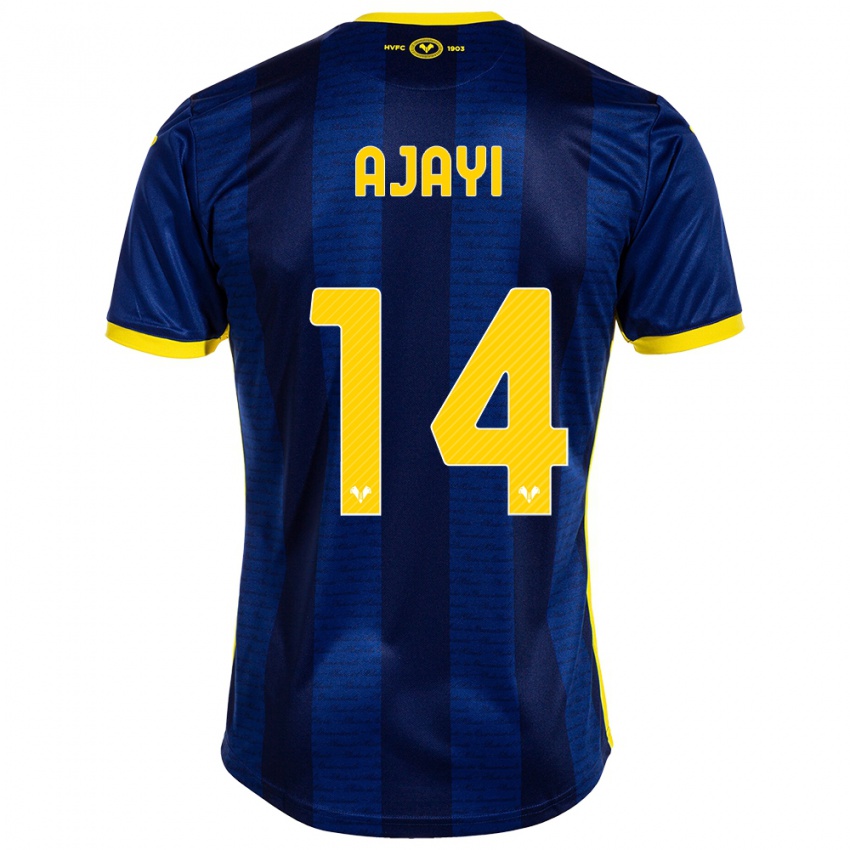 Hombre Camiseta Junior Ajayi #14 Armada 1ª Equipación 2023/24 La Camisa