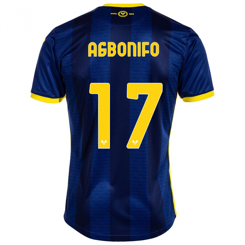 Hombre Camiseta Richi Agbonifo #17 Armada 1ª Equipación 2023/24 La Camisa