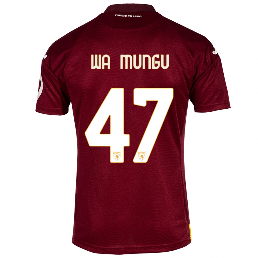 Hombre Camiseta Vimoj Muntu Wa Mungu #47 Rojo Oscuro 1ª Equipación 2023/24 La Camisa