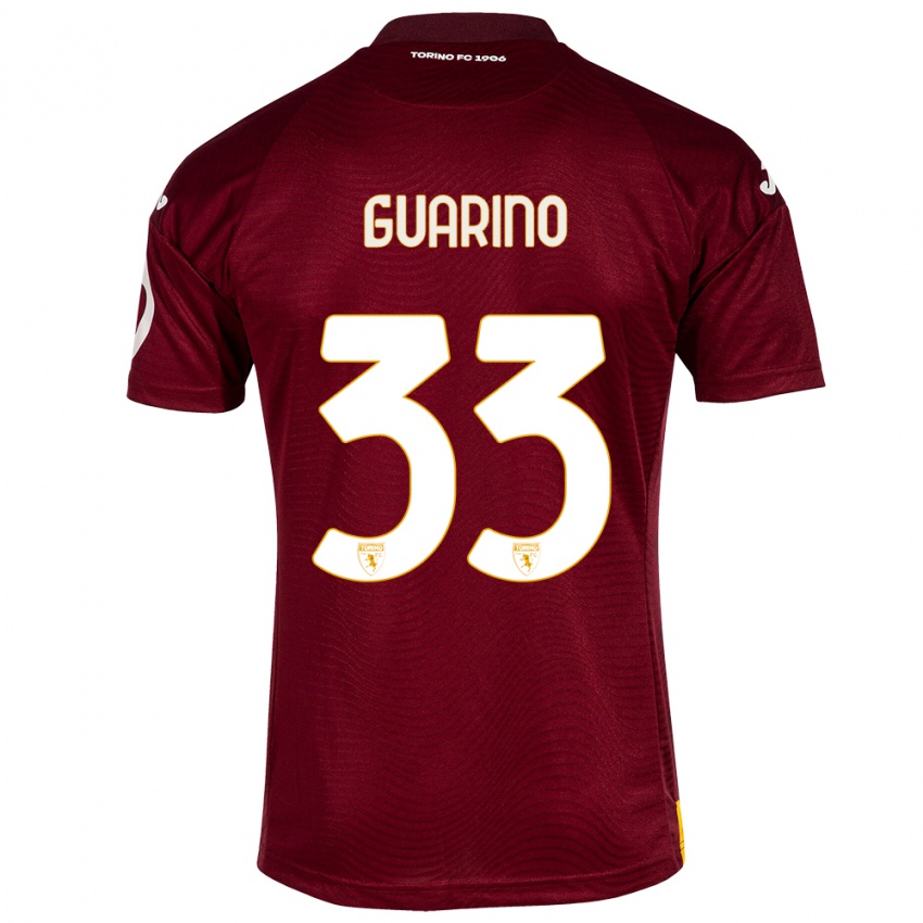 Hombre Camiseta Rita Guarino #33 Rojo Oscuro 1ª Equipación 2023/24 La Camisa