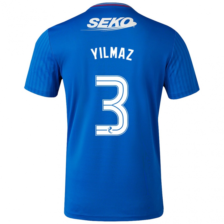 Hombre Camiseta Rıdvan Yılmaz #3 Azul 1ª Equipación 2023/24 La Camisa