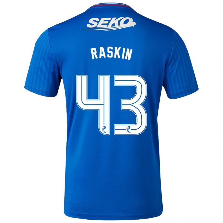 Hombre Camiseta Nicolas Raskin #43 Azul 1ª Equipación 2023/24 La Camisa