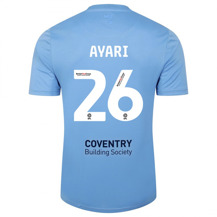 Hombre Camiseta Yasin Ayari #26 Cielo Azul 1ª Equipación 2023/24 La Camisa