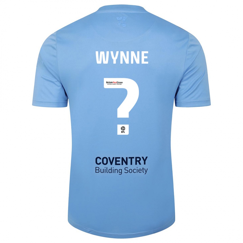 Hombre Camiseta Joe Wynne #0 Cielo Azul 1ª Equipación 2023/24 La Camisa