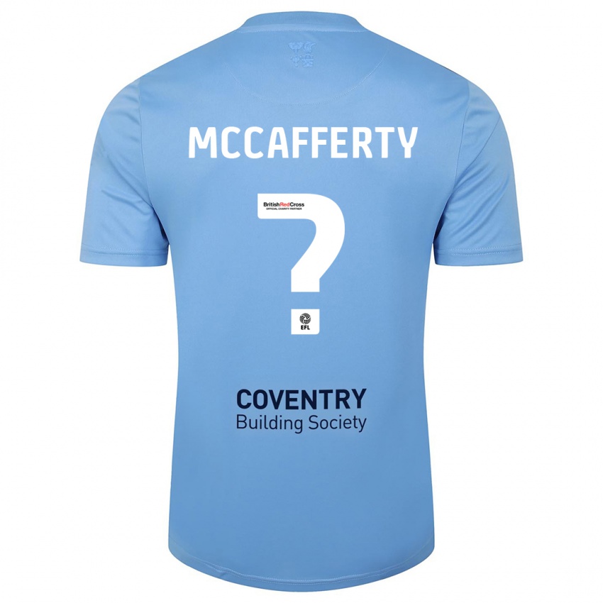 Hombre Camiseta Lewys Mccafferty #0 Cielo Azul 1ª Equipación 2023/24 La Camisa