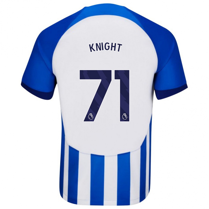 Hombre Camiseta Joe Knight #71 Azul 1ª Equipación 2023/24 La Camisa