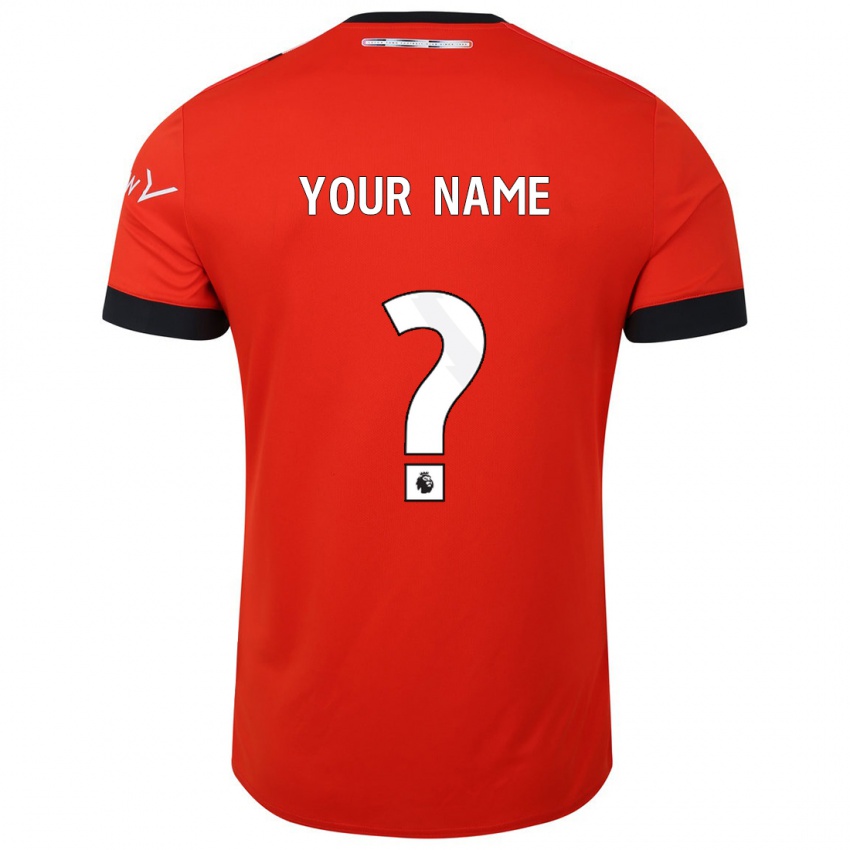 Hombre Camiseta Su Nombre #0 Rojo 1ª Equipación 2023/24 La Camisa