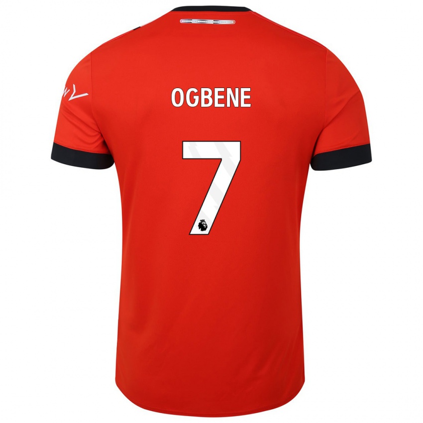 Hombre Camiseta Chiedozie Ogbene #7 Rojo 1ª Equipación 2023/24 La Camisa
