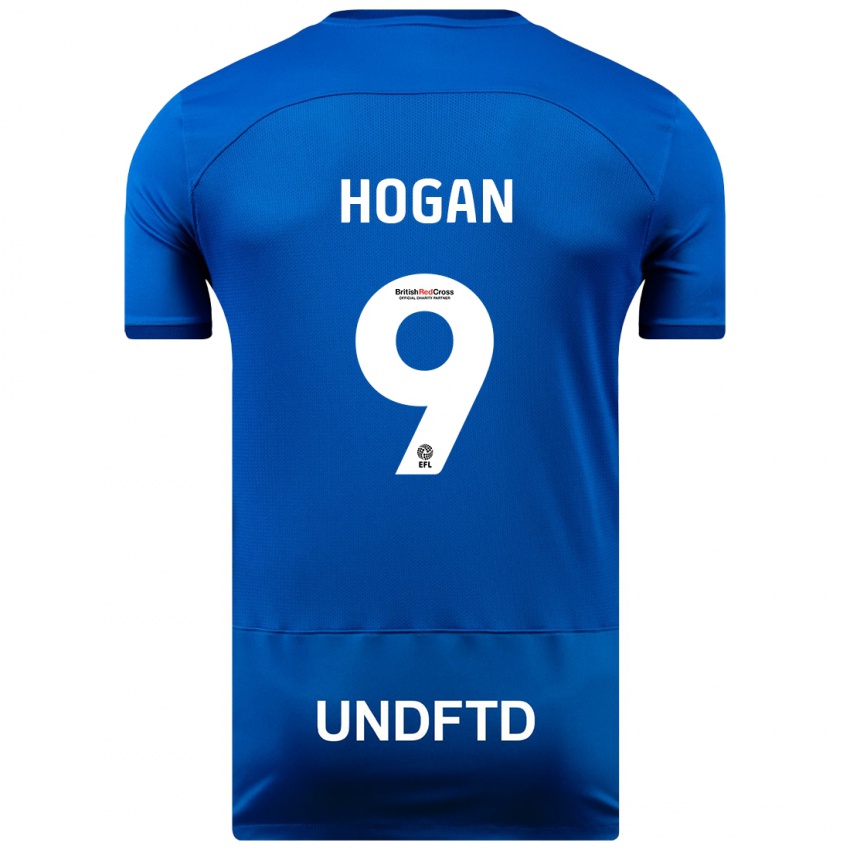 Hombre Camiseta Scott Hogan #9 Azul 1ª Equipación 2023/24 La Camisa