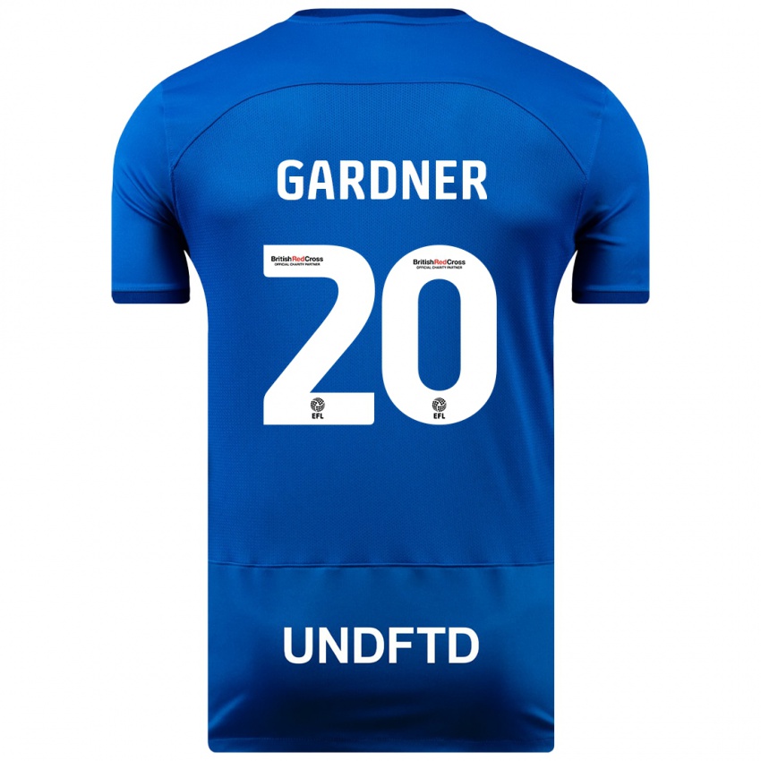Hombre Camiseta Gary Gardner #20 Azul 1ª Equipación 2023/24 La Camisa