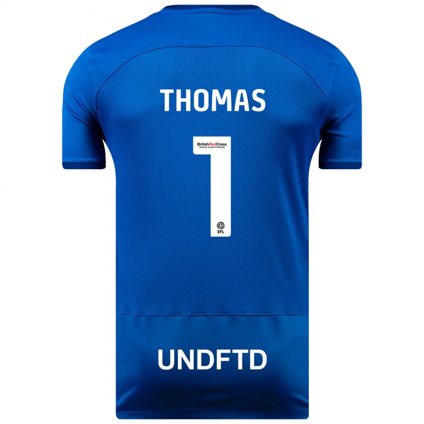 Hombre Camiseta Lucy Thomas #1 Azul 1ª Equipación 2023/24 La Camisa