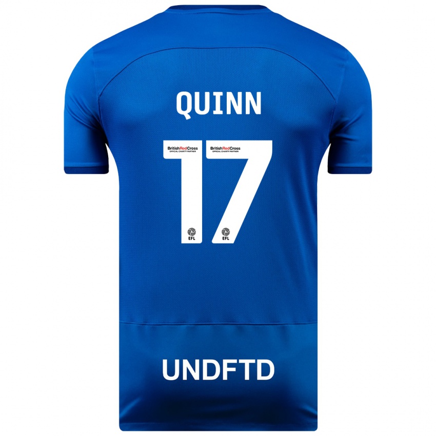 Hombre Camiseta Lucy Quinn #17 Azul 1ª Equipación 2023/24 La Camisa