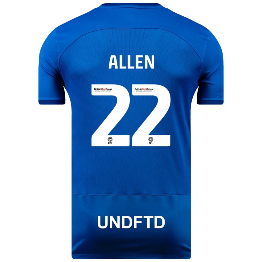 Hombre Camiseta Remi Allen #22 Azul 1ª Equipación 2023/24 La Camisa