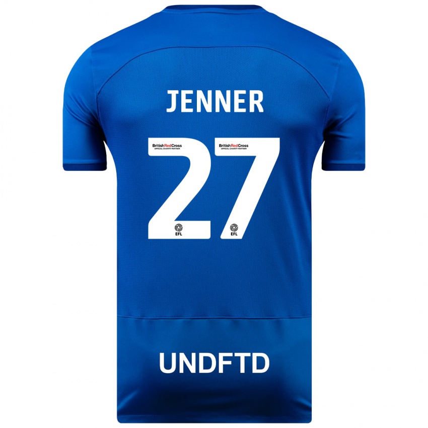 Hombre Camiseta Abbi Jenner #27 Azul 1ª Equipación 2023/24 La Camisa