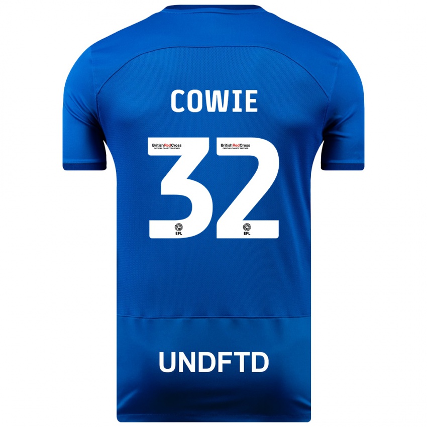 Hombre Camiseta Abbie Cowie #32 Azul 1ª Equipación 2023/24 La Camisa