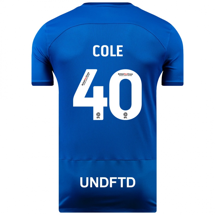 Hombre Camiseta Delphi Cole #40 Azul 1ª Equipación 2023/24 La Camisa