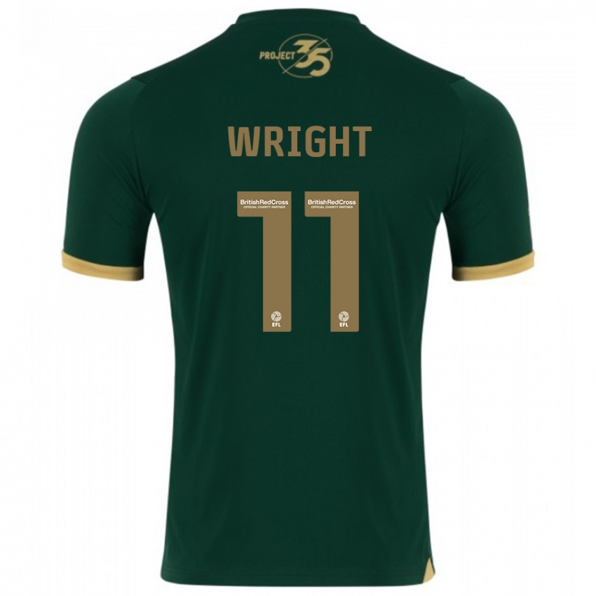 Hombre Camiseta Callum Wright #11 Verde 1ª Equipación 2023/24 La Camisa