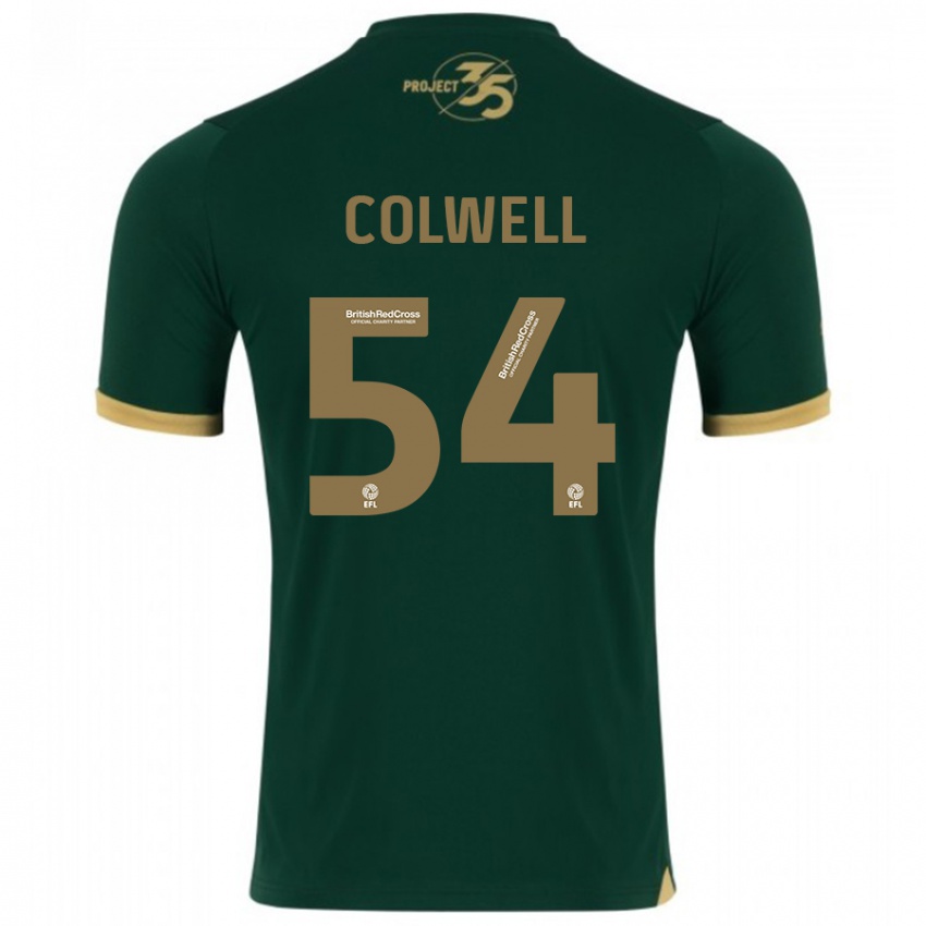 Hombre Camiseta Lewis Colwell #54 Verde 1ª Equipación 2023/24 La Camisa