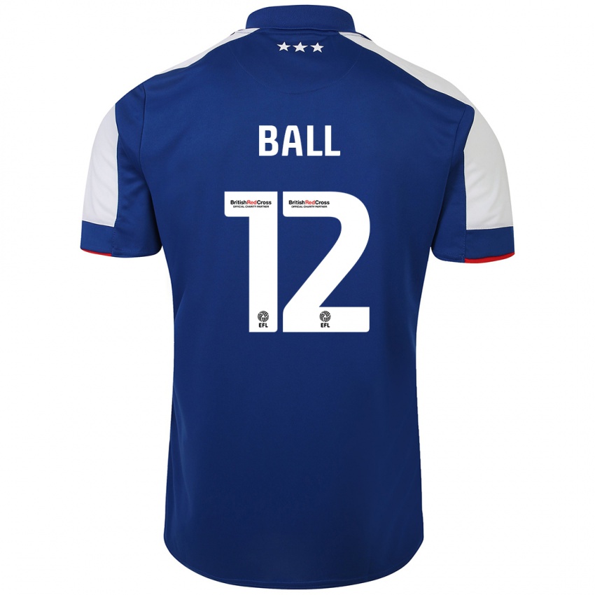 Hombre Camiseta Dominic Ball #12 Azul 1ª Equipación 2023/24 La Camisa