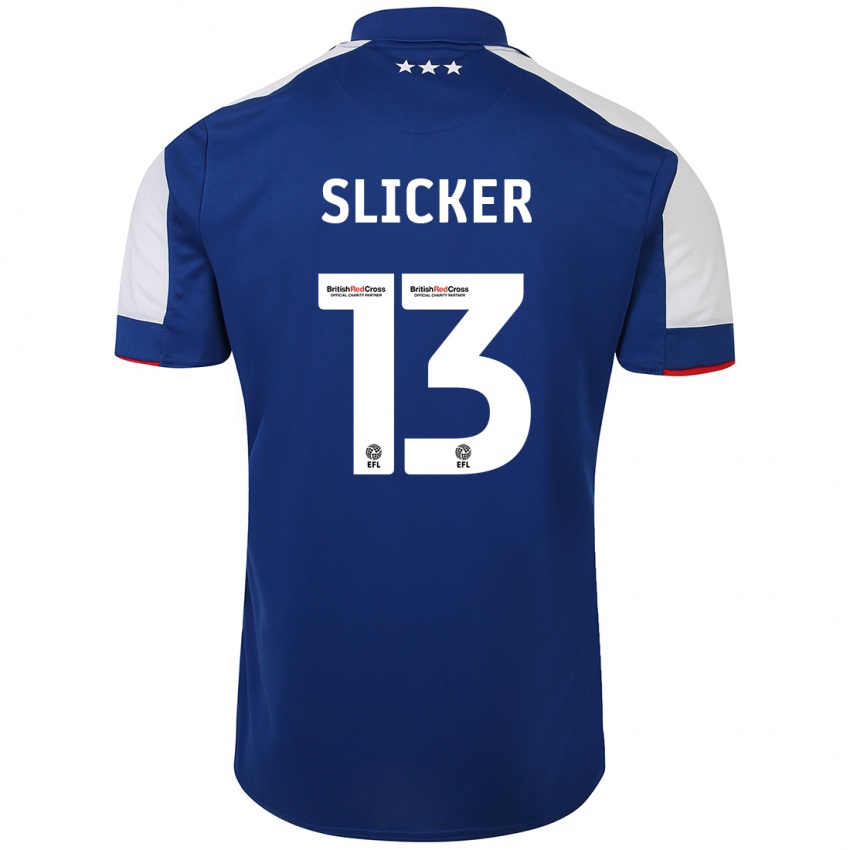 Hombre Camiseta Cieran Slicker #13 Azul 1ª Equipación 2023/24 La Camisa