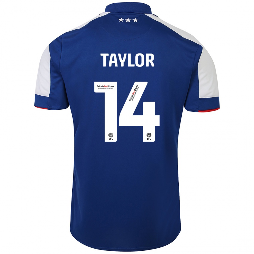 Hombre Camiseta Jack Taylor #14 Azul 1ª Equipación 2023/24 La Camisa