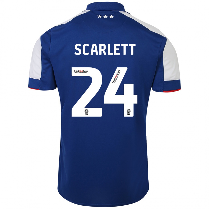 Hombre Camiseta Dane Scarlett #24 Azul 1ª Equipación 2023/24 La Camisa