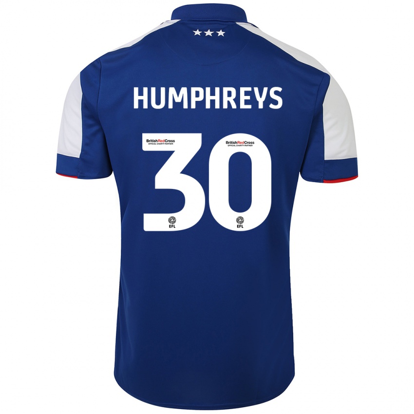 Hombre Camiseta Cameron Humphreys #30 Azul 1ª Equipación 2023/24 La Camisa