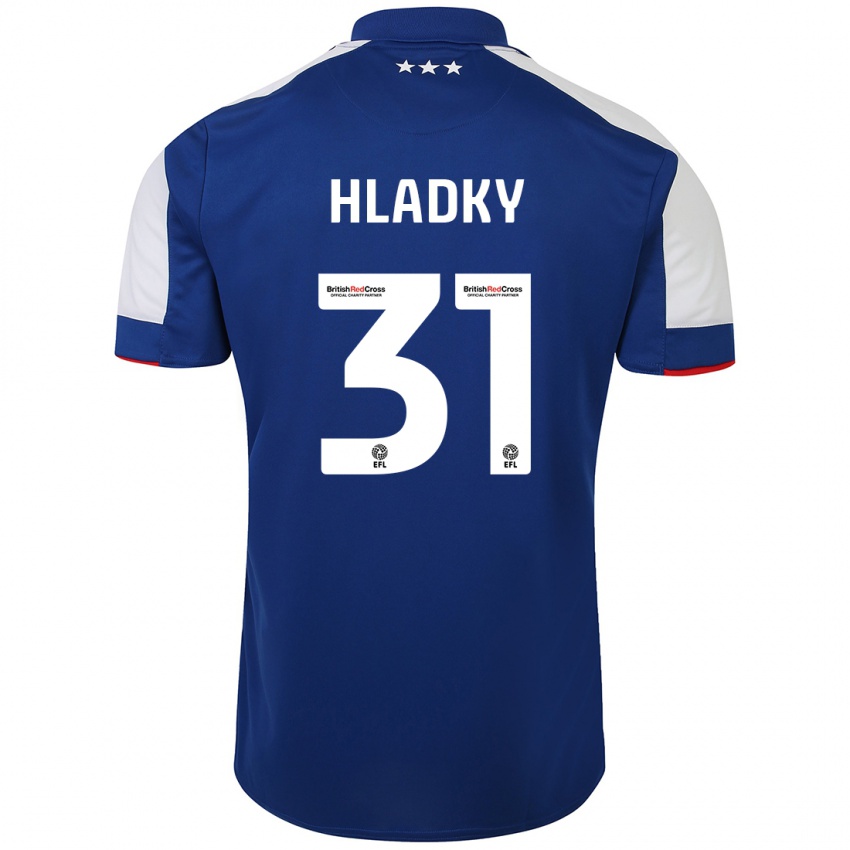 Hombre Camiseta Vaclav Hladky #31 Azul 1ª Equipación 2023/24 La Camisa