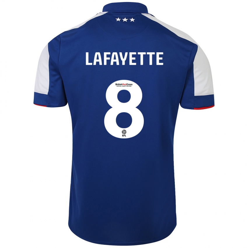 Hombre Camiseta Abbie Lafayette #8 Azul 1ª Equipación 2023/24 La Camisa