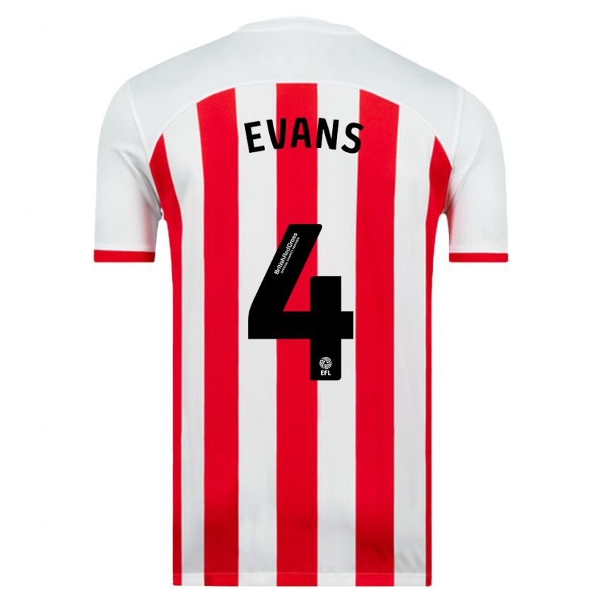 Hombre Camiseta Corry Evans #4 Blanco 1ª Equipación 2023/24 La Camisa
