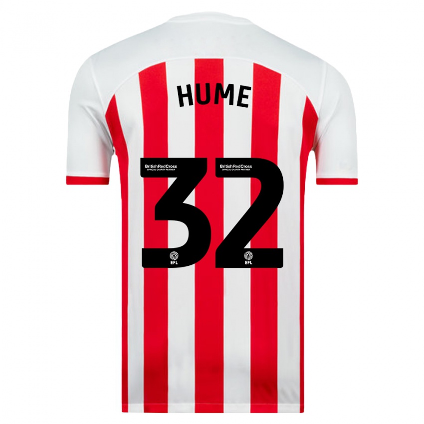 Hombre Camiseta Trai Hume #32 Blanco 1ª Equipación 2023/24 La Camisa