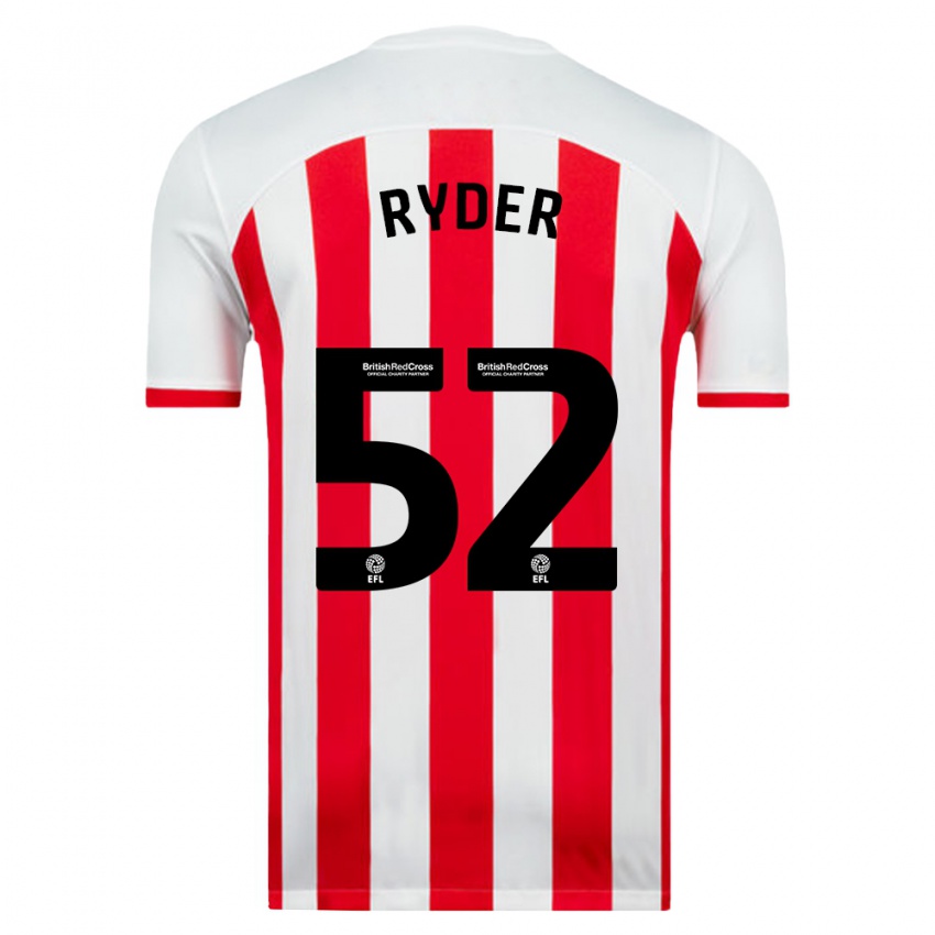 Hombre Camiseta Joe Ryder #52 Blanco 1ª Equipación 2023/24 La Camisa
