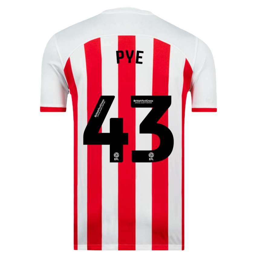 Hombre Camiseta Connor Pye #43 Blanco 1ª Equipación 2023/24 La Camisa