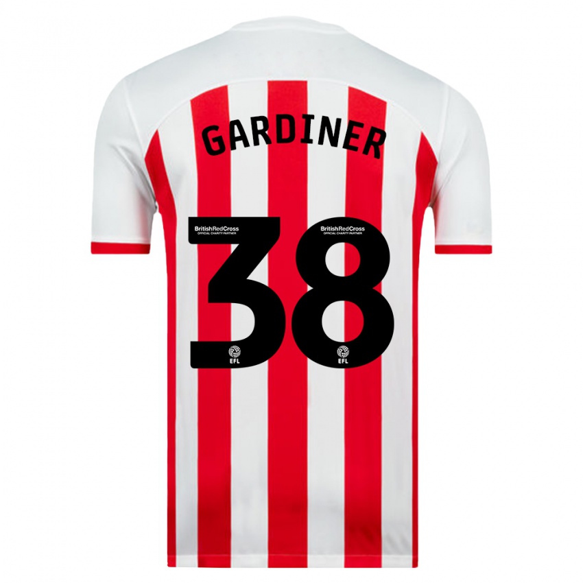 Hombre Camiseta Harry Gardiner #38 Blanco 1ª Equipación 2023/24 La Camisa