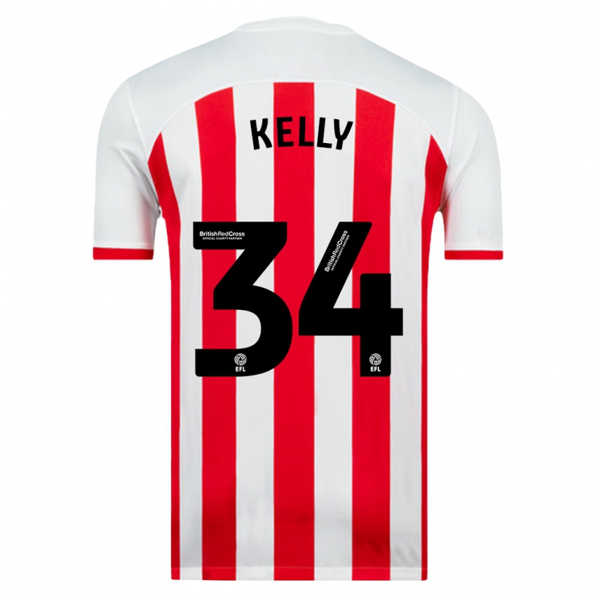 Hombre Camiseta Caden Kelly #34 Blanco 1ª Equipación 2023/24 La Camisa