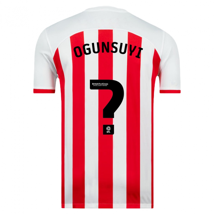Hombre Camiseta Trey Samuel-Ogunsuyi #0 Blanco 1ª Equipación 2023/24 La Camisa