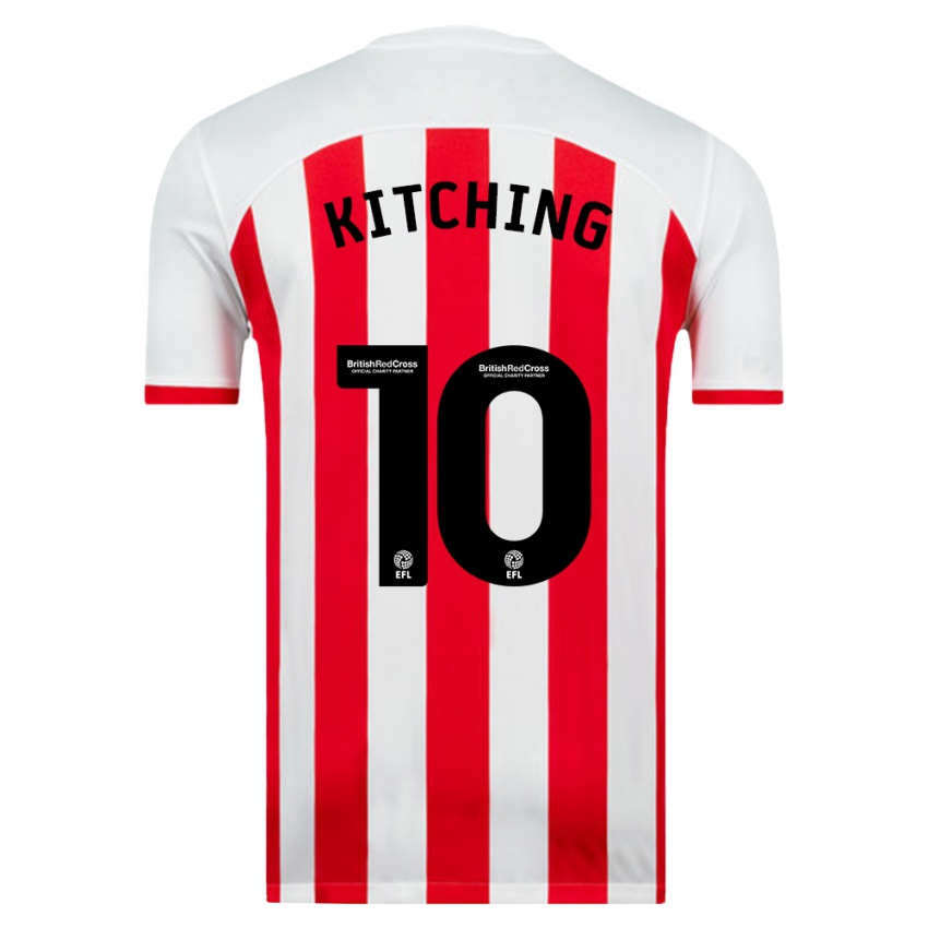 Hombre Camiseta Katie Kitching #10 Blanco 1ª Equipación 2023/24 La Camisa